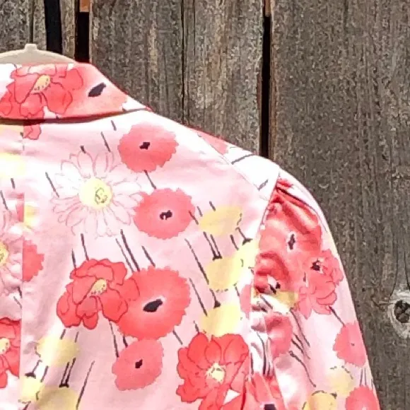 Apostrophe Stretch one button floral blazer size 4