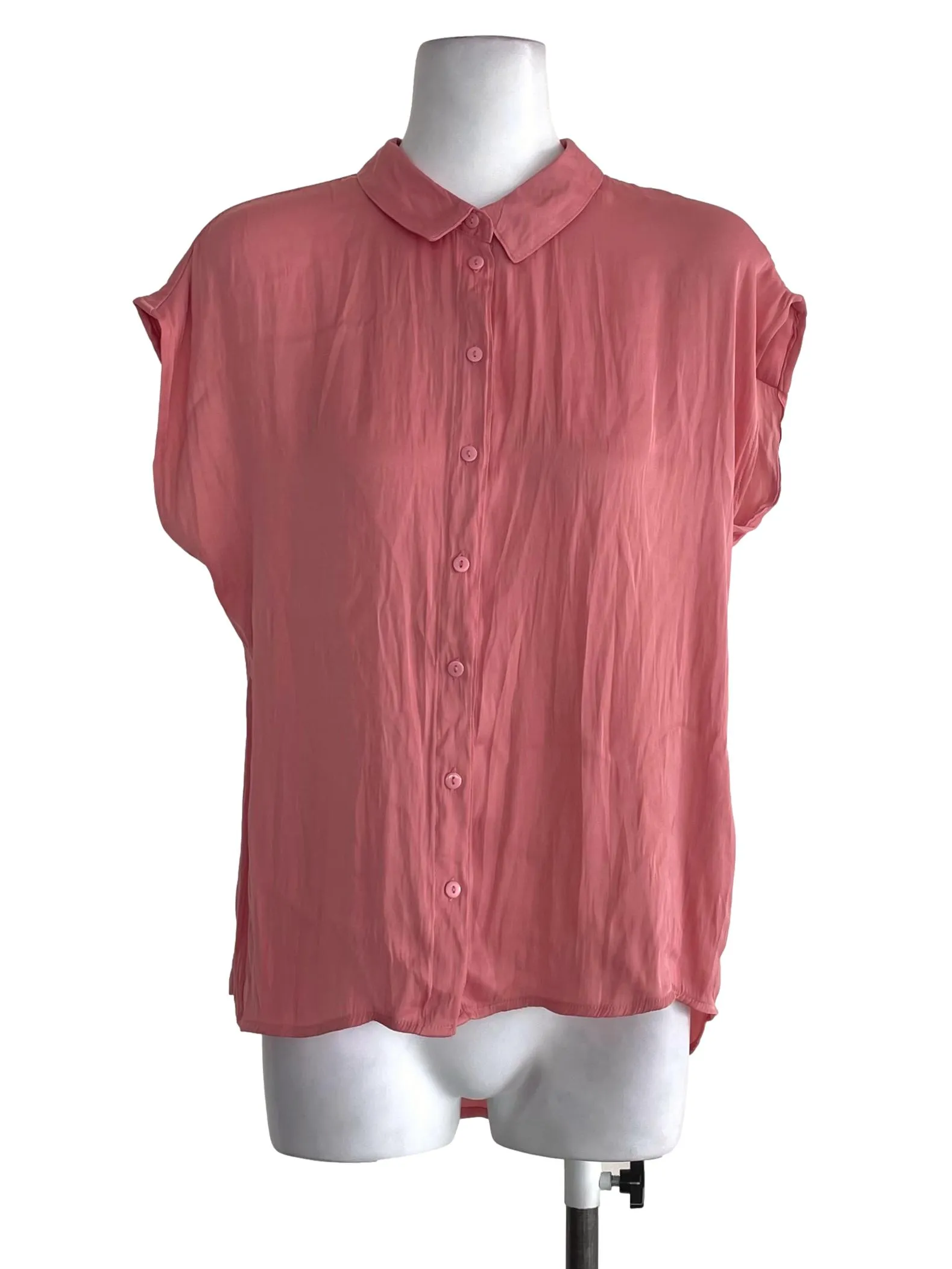 Apricot Pink Tunic Sleeveless Top