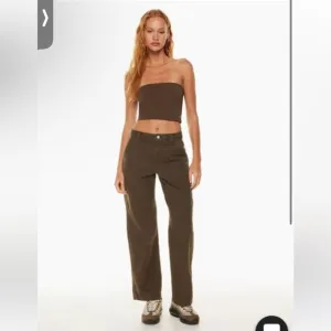Aritzia TNA wide leg greenwhich pants