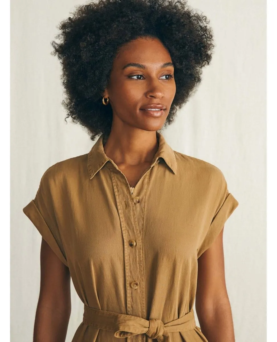 Arlie Shirtdress Short Sleeve Antique Bronze