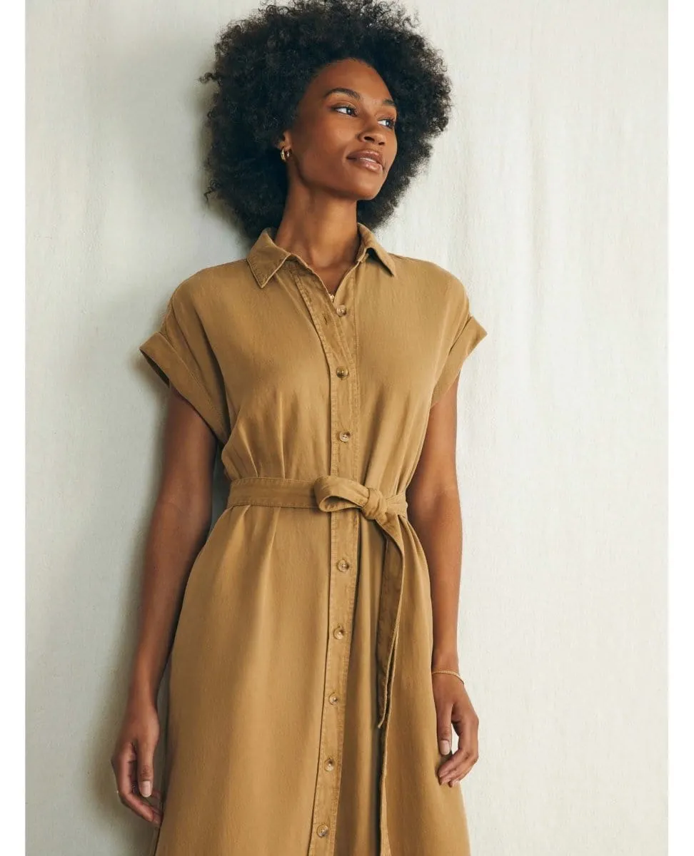 Arlie Shirtdress Short Sleeve Antique Bronze