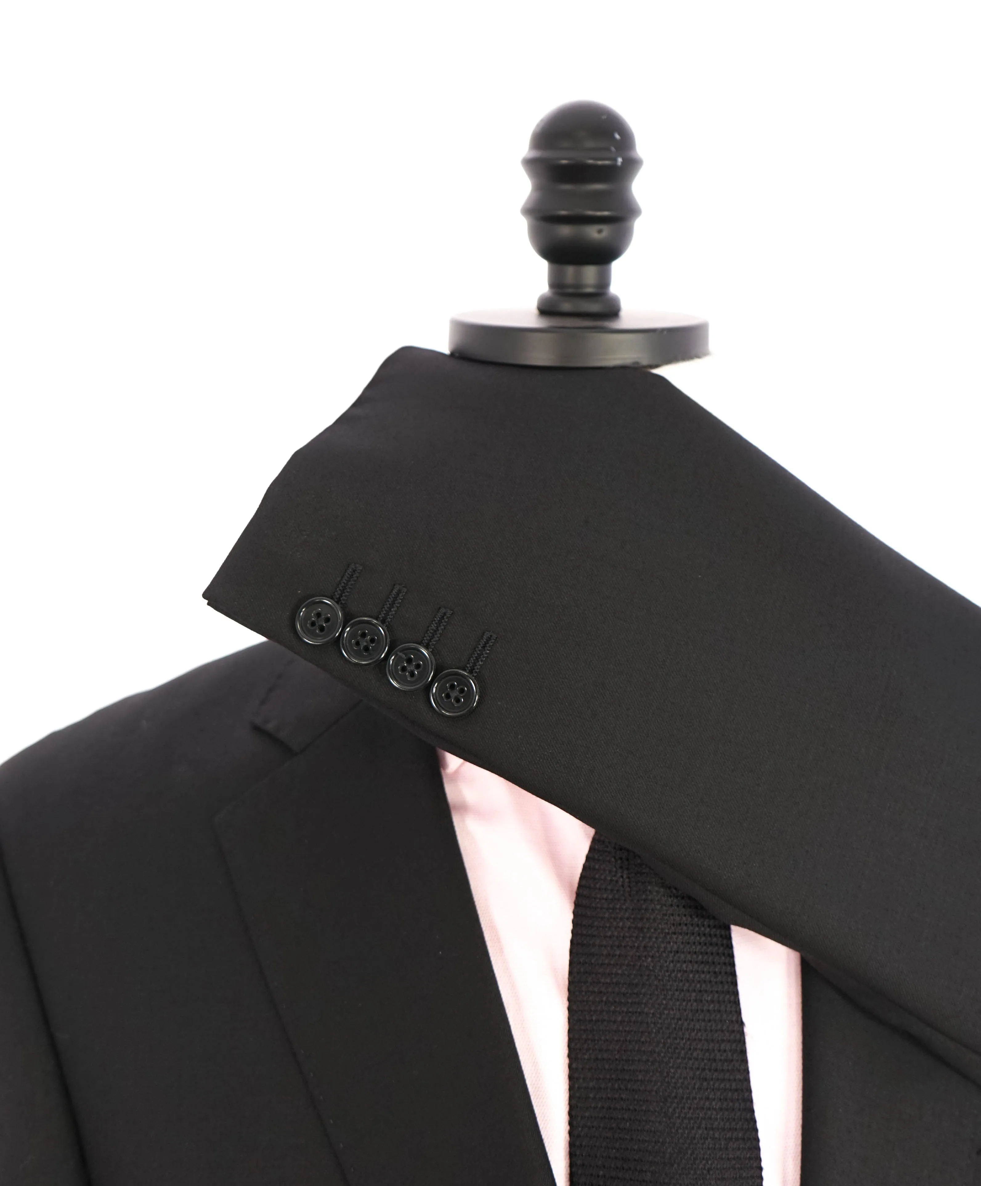 ARMANI COLLEZIONI -  "G Line" Modern Black Notch Lapel Suit - 40R