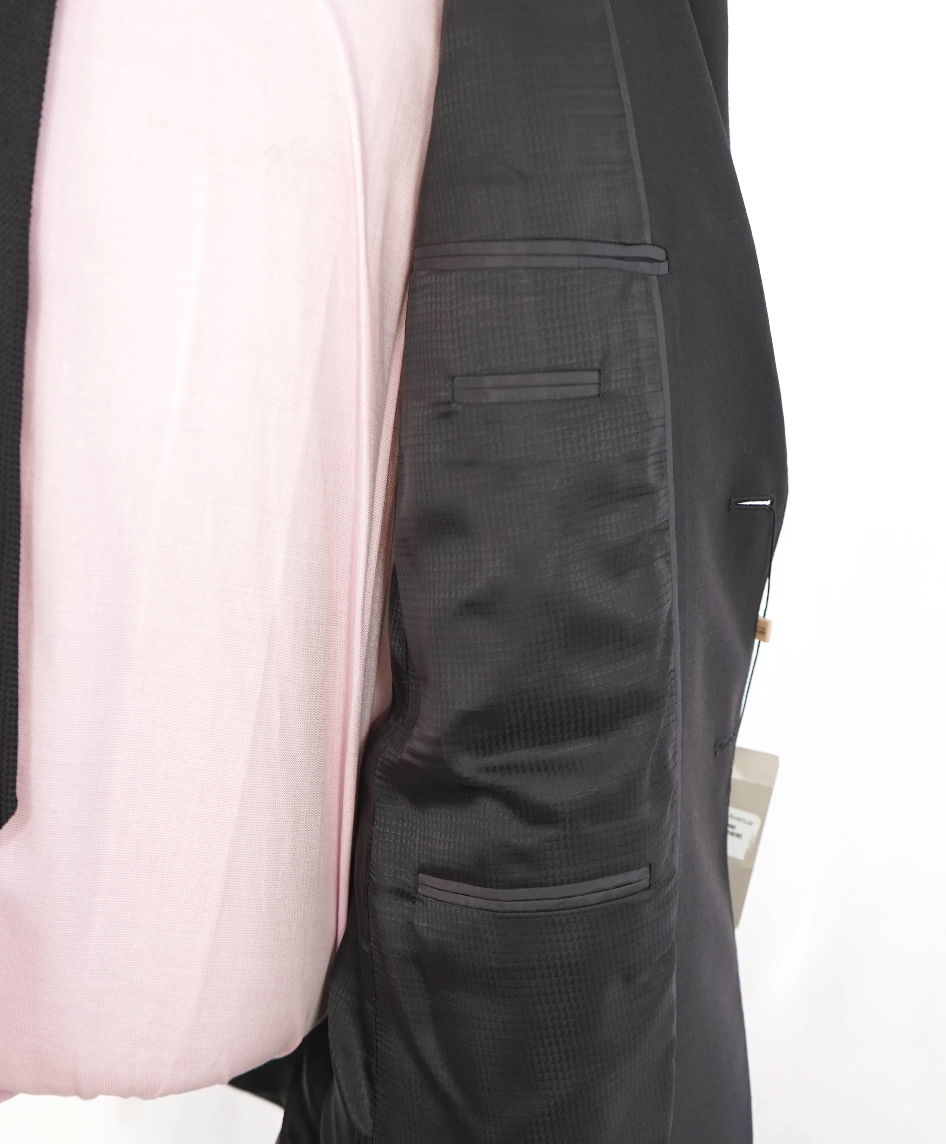 ARMANI COLLEZIONI -  "G Line" Modern Black Notch Lapel Suit - 40R