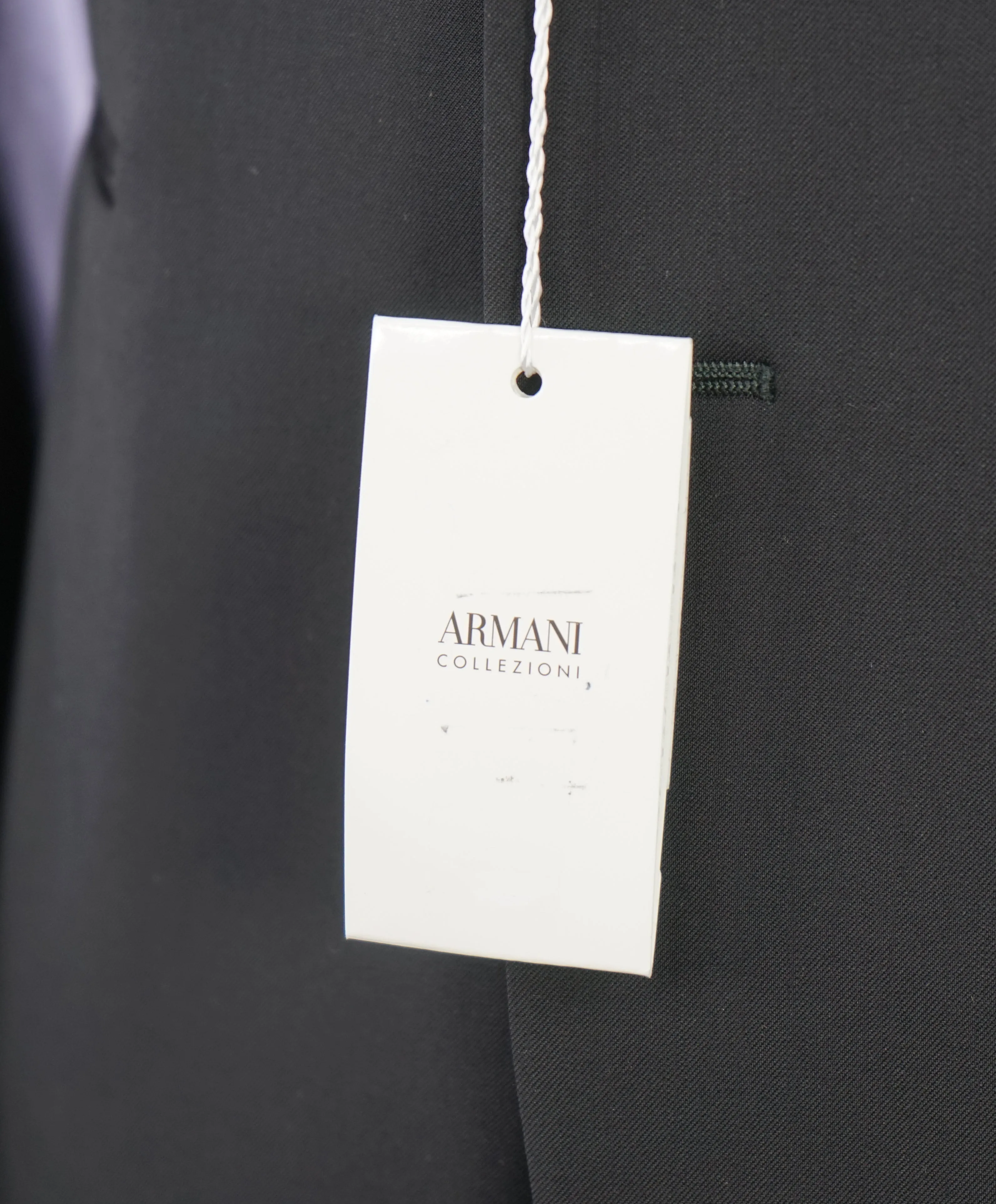 ARMANI COLLEZIONI -  "M Line" Slim Peak Lapel Black Tuxedo Suit - 40R