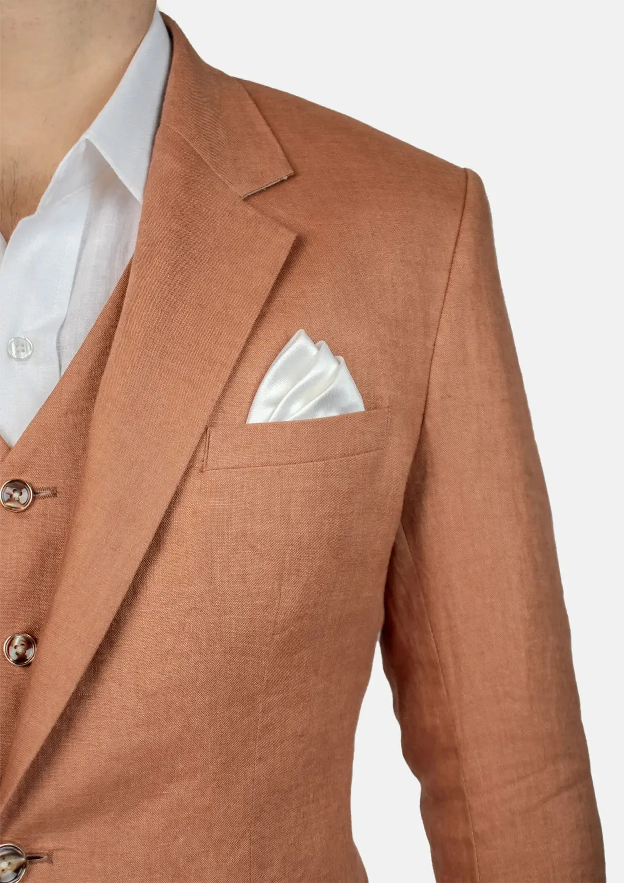 Astor Amber Brown Linen Suit