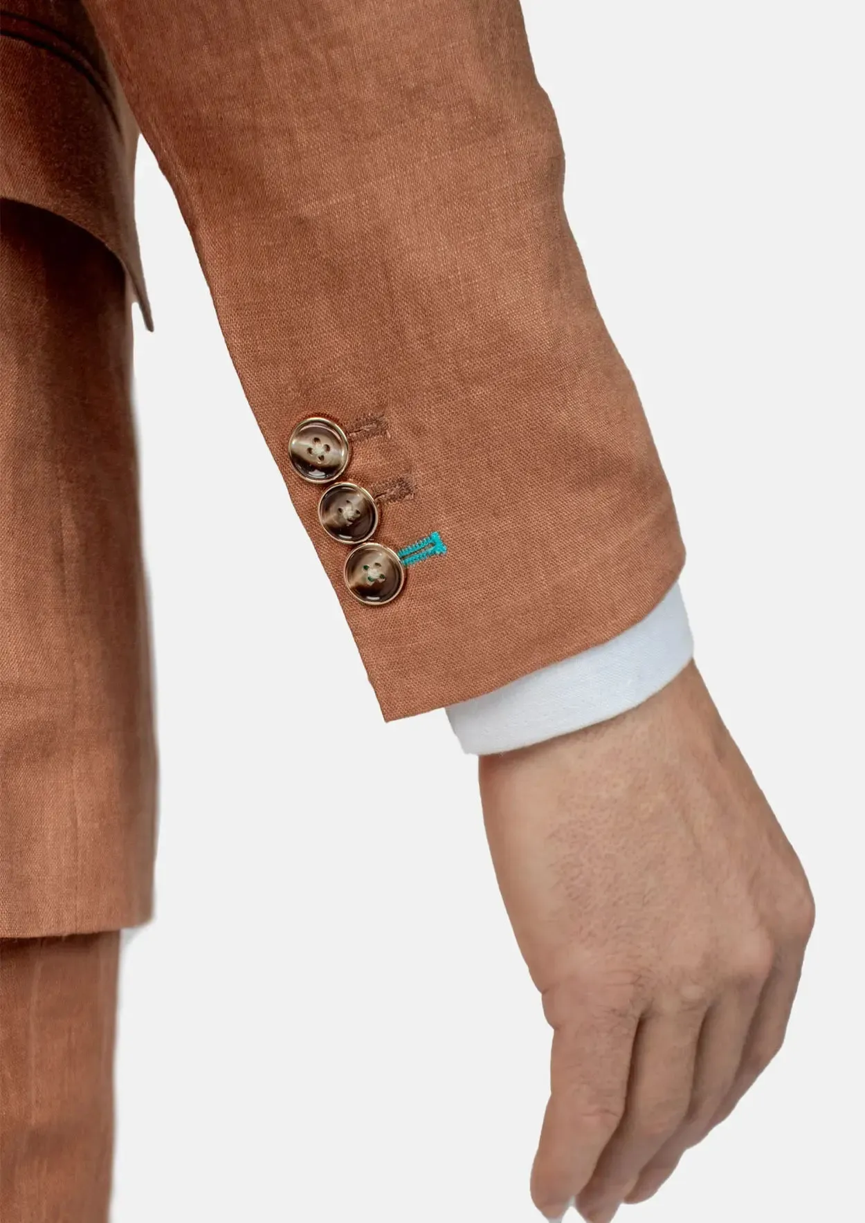 Astor Amber Brown Linen Suit