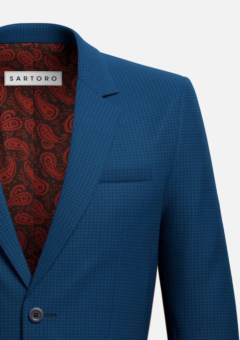Astor Royal Blue Microcheck Suit