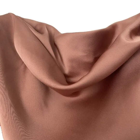 AZAZIE “XS” Peach Ale Colored Slit Side Strapless Bridesmaid Dress &quot;XS&quot;