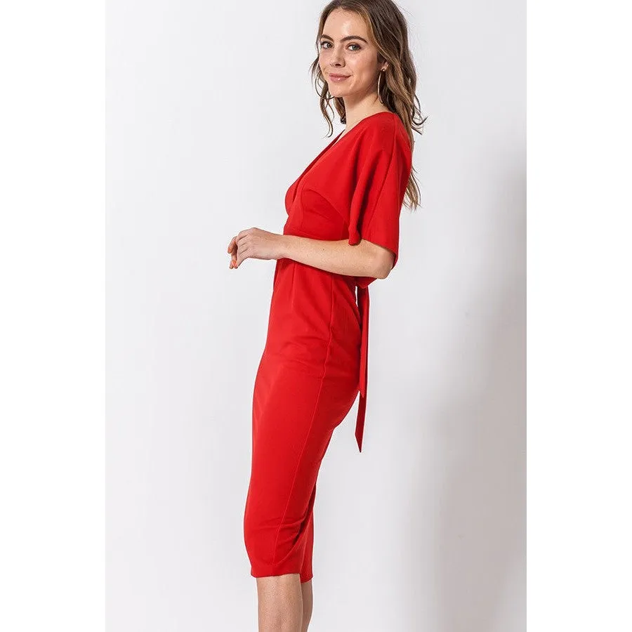 Back in Backless Dress in Rust