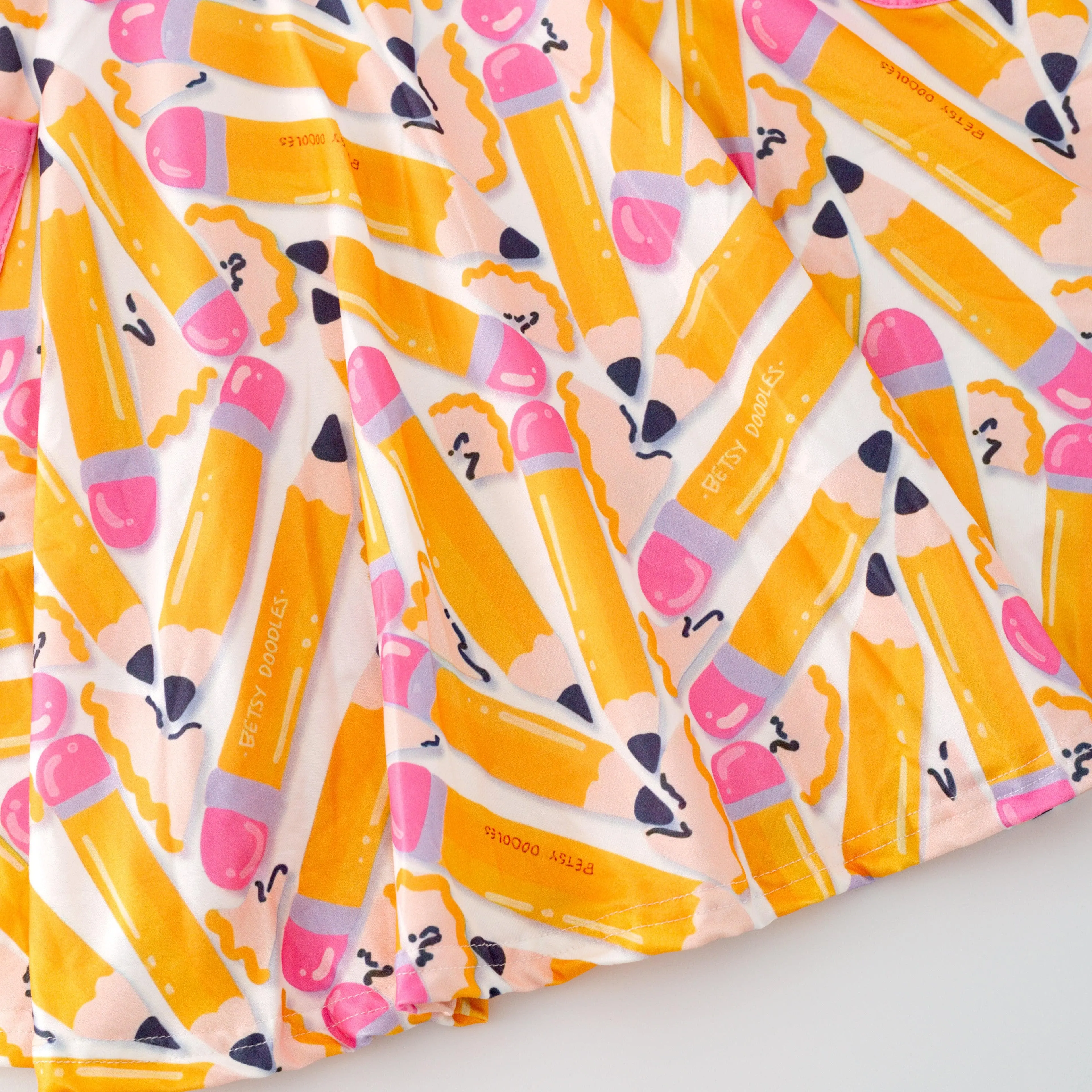 Back to School Pencil Pocket Playwear Dress