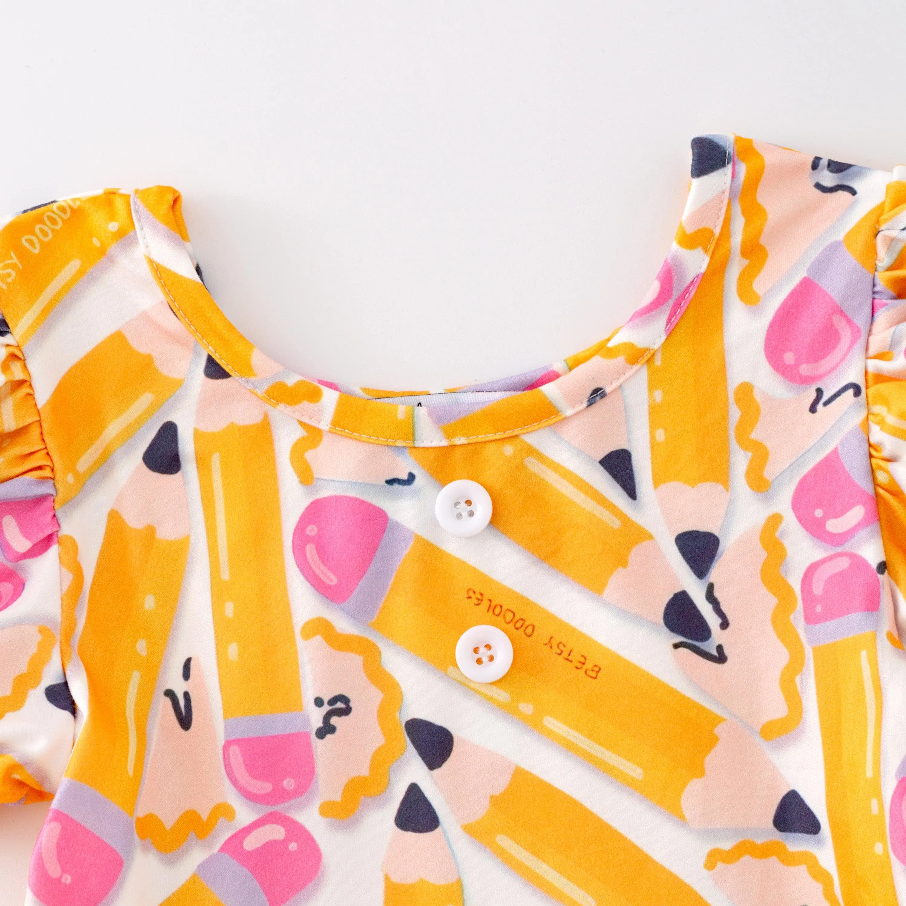 Back to School Pencil Pocket Playwear Dress