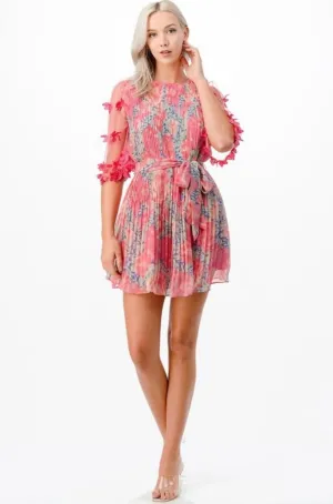 Barbie Pleated Pink Dress
