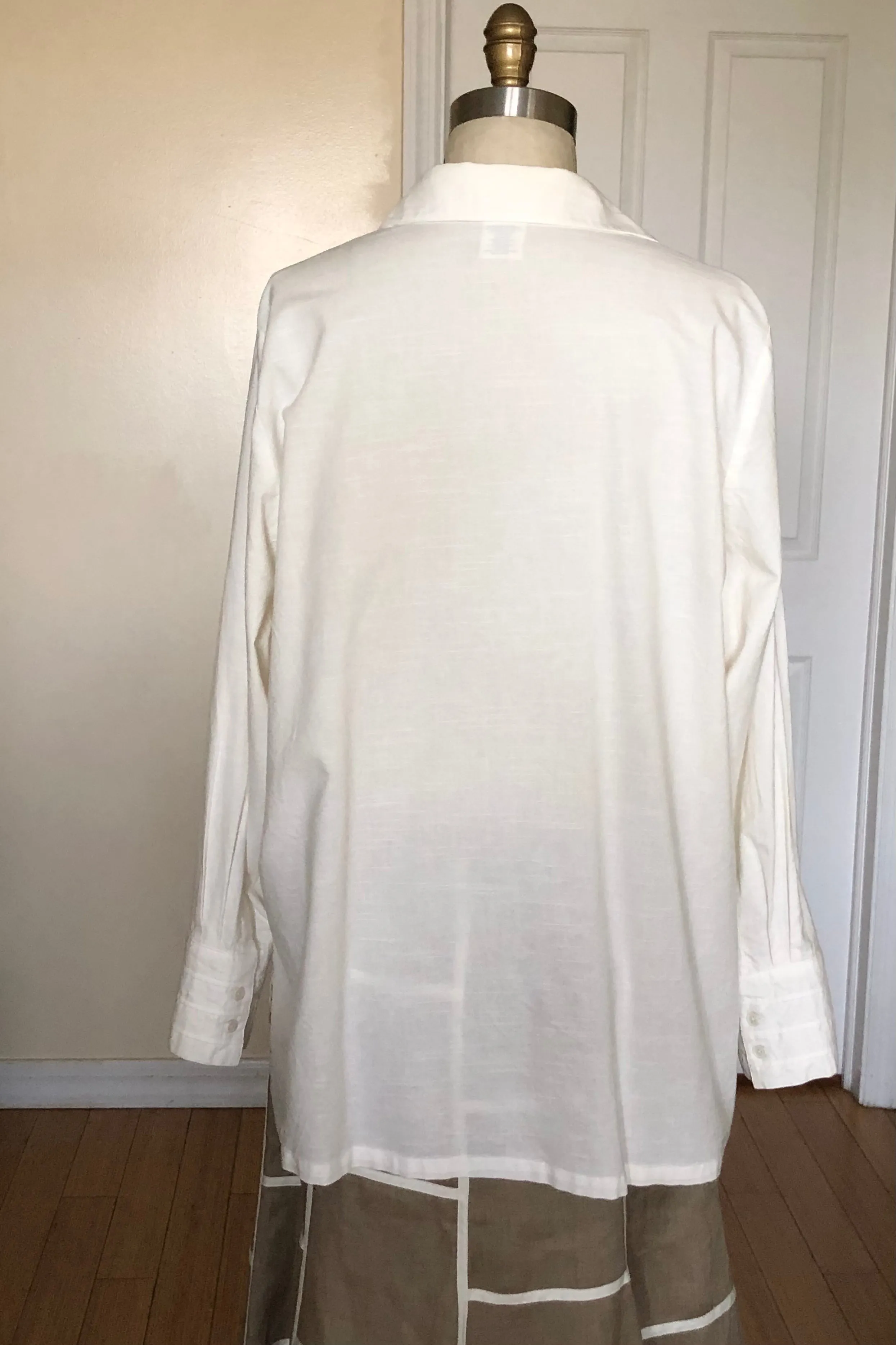 Big Shirt with Tucking Details and Classic Pant Suit (Citrus) - Style # 2303PK