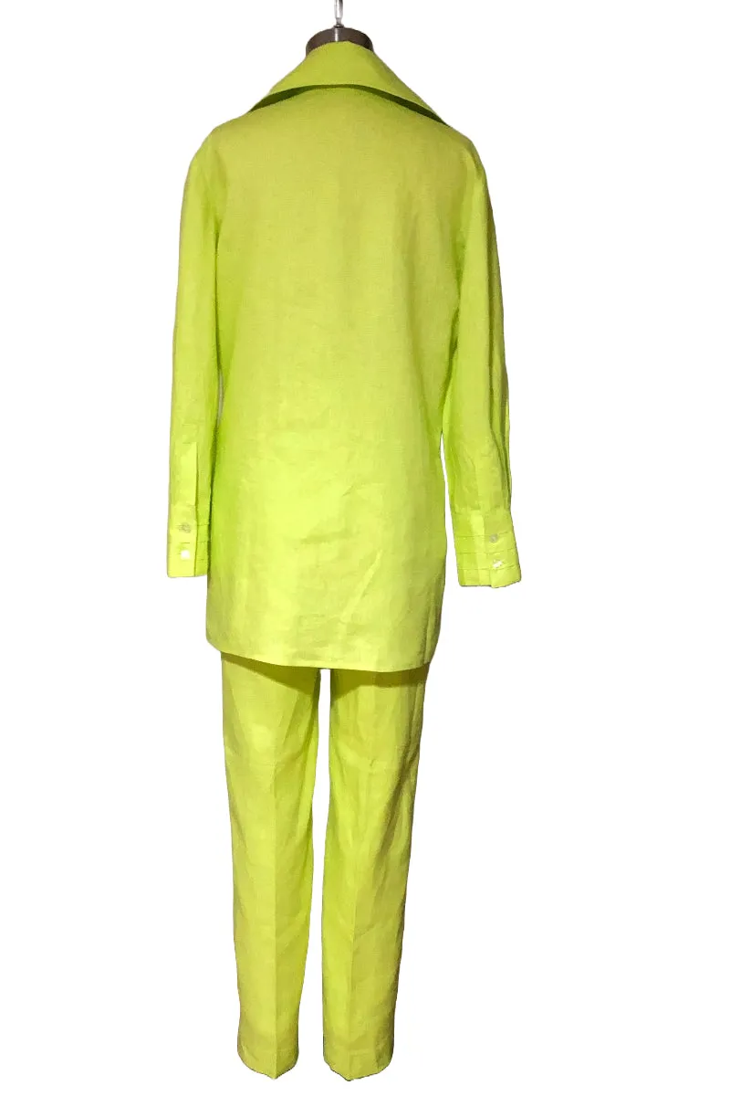 Big Shirt with Tucking Details and Classic Pant Suit (Citrus) - Style # 2303PK