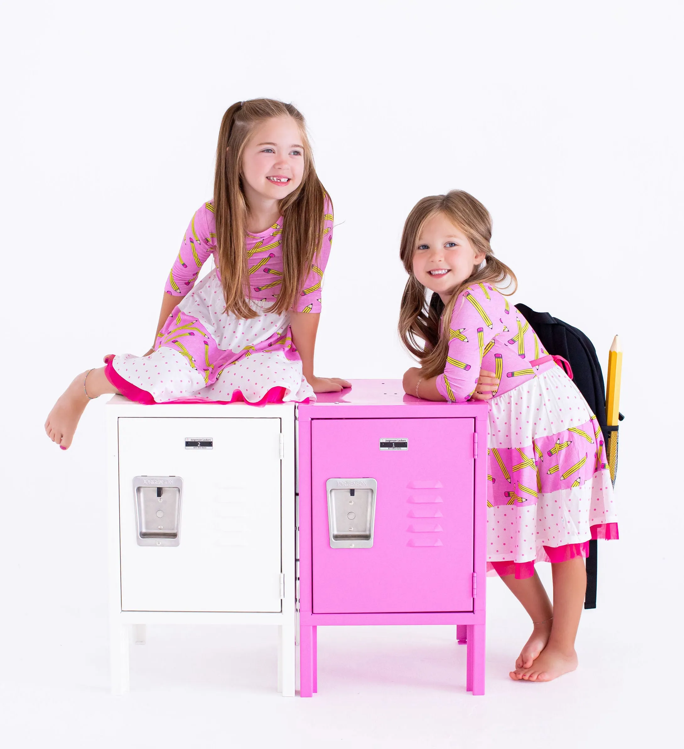 Birdie Bean Grace/Marie Pink Pencils Back to School Girls Birdie Dress