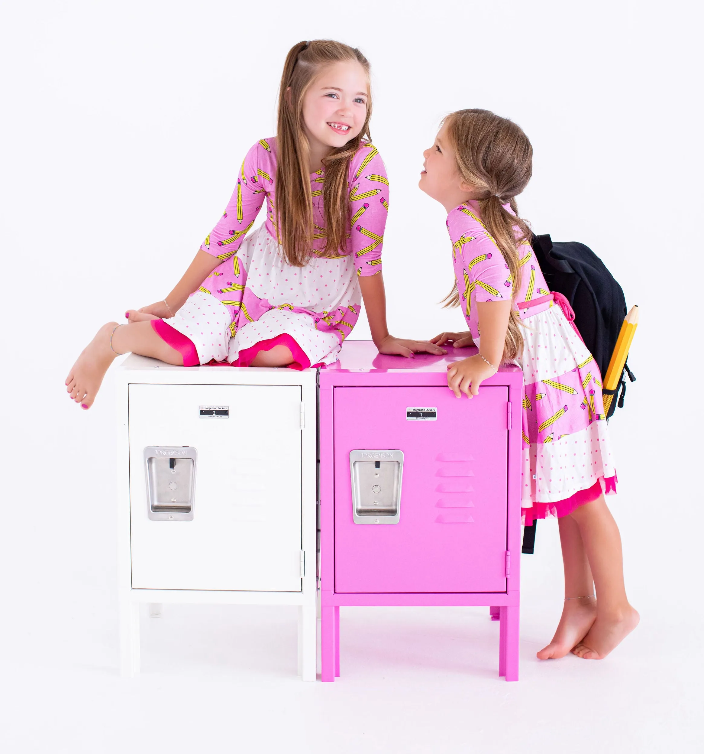 Birdie Bean Grace/Marie Pink Pencils Back to School Girls Birdie Dress