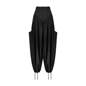 Black Cargo Panty Pant (Made to Order)