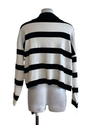 Black Half Pleated Collared Dress