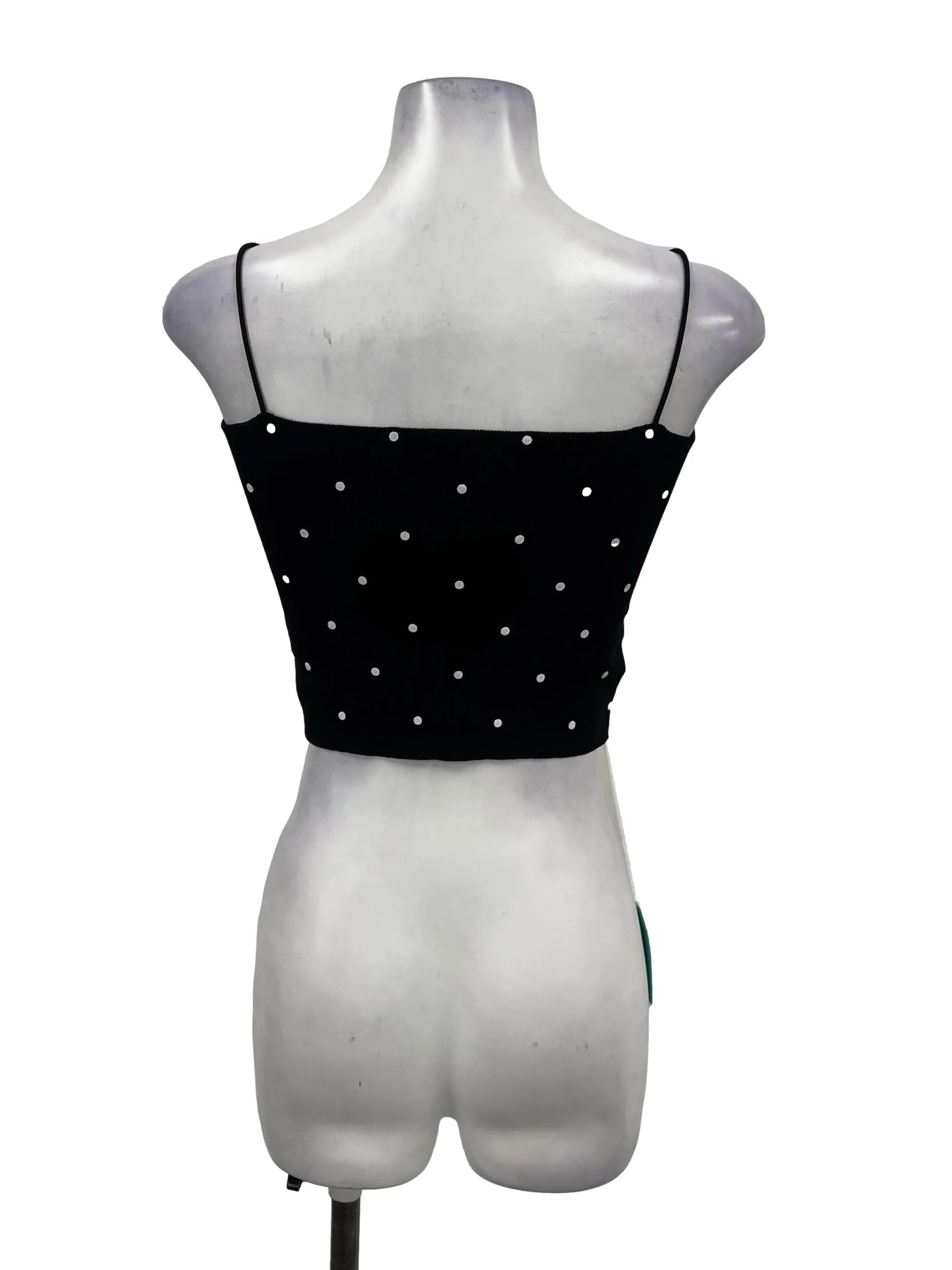 Black Polka Dot Cami Top