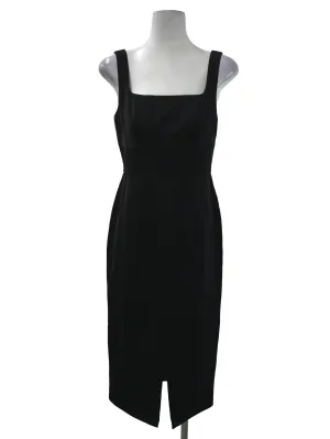 Black Square Neck Pencil Dress