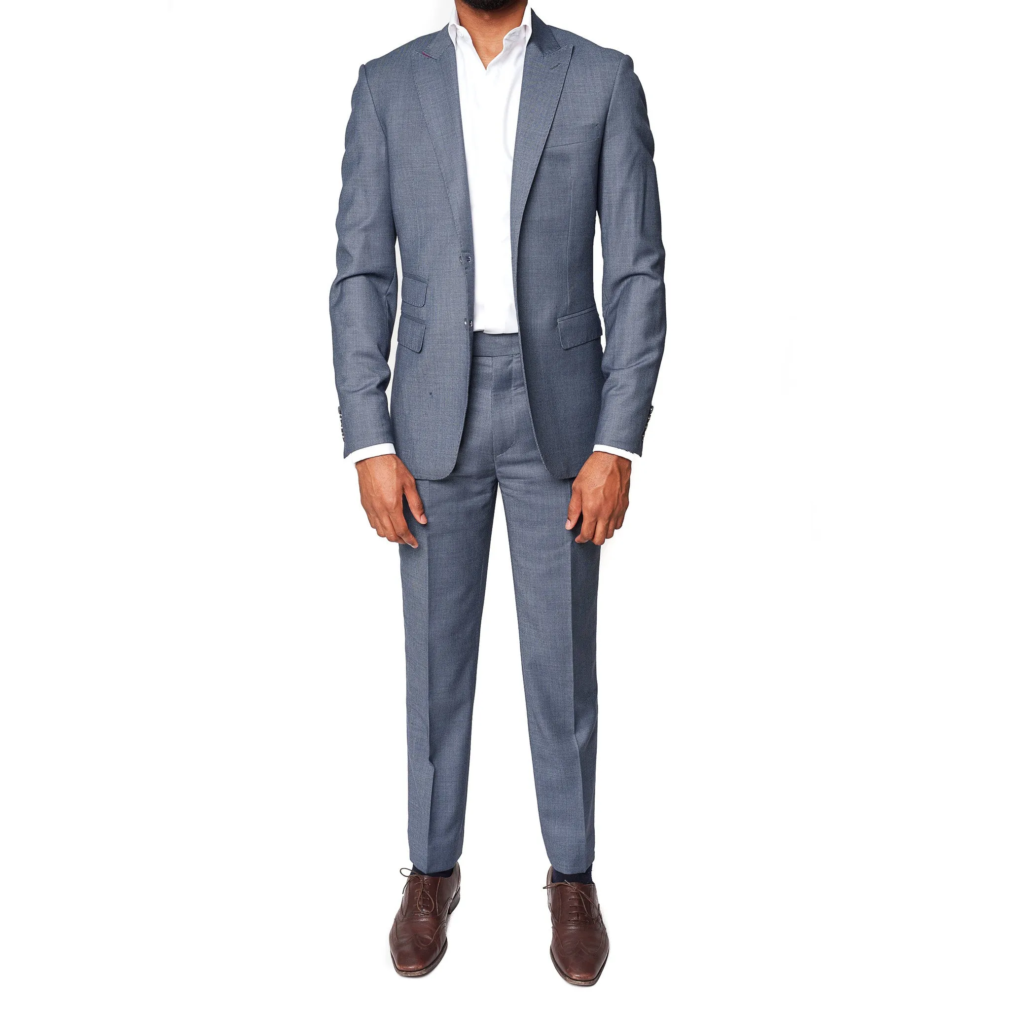 Blue Birdseye | LS Suit