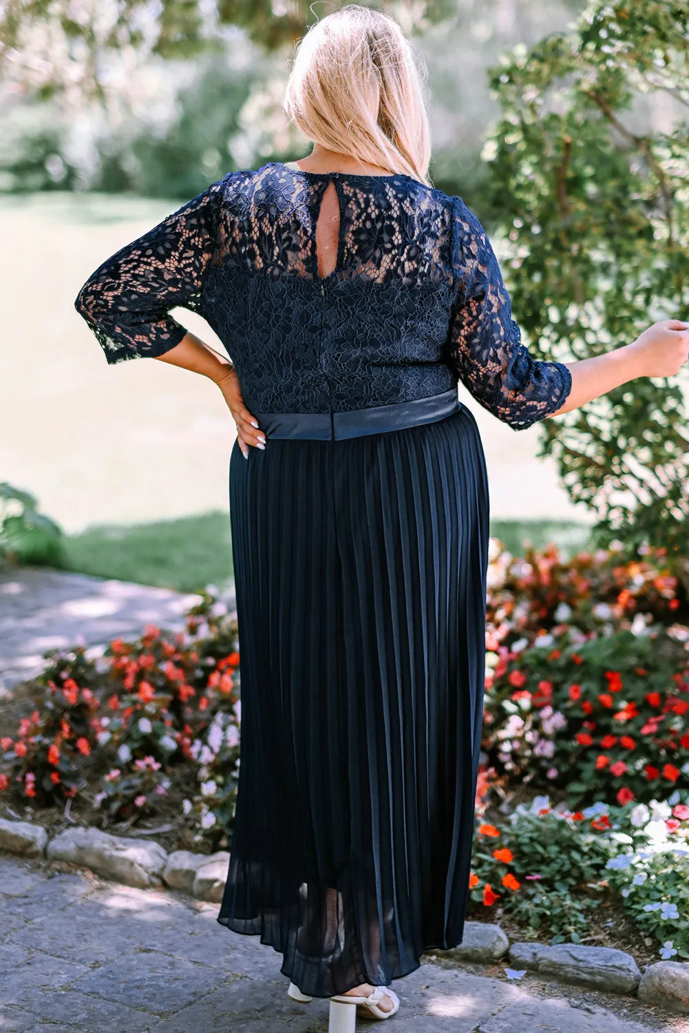 Blue Lace Maxi dress