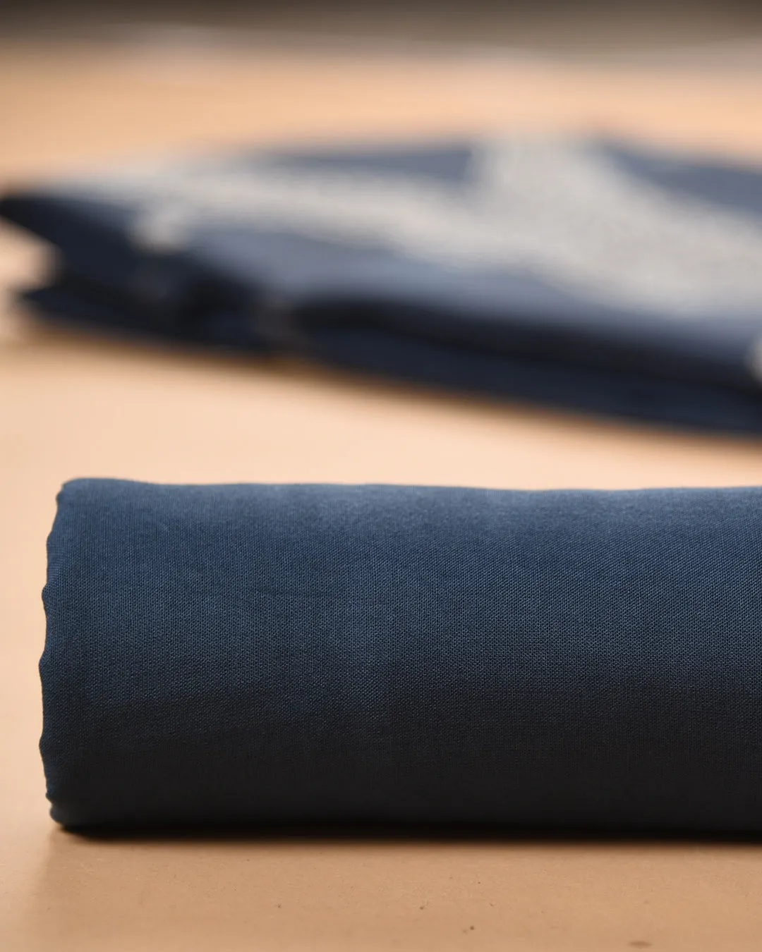 Blue Linen Blend Woven Unstitched Suit Fabric Set With Linen Blend Dupatta