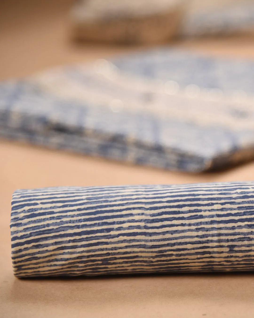 Blue Pure Cotton Printed With Embroidery Unstitched Suit Fabric Set With Cotton Dupatta