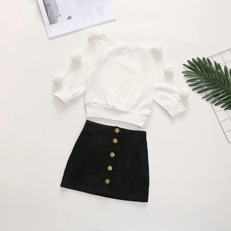 Bobble Sweater & Pencil Skirt