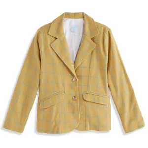 Bridget Blazer -- Marigold Check