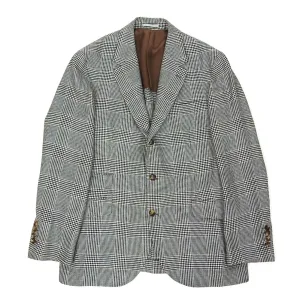 Brunello Cucinelli 2 Piece Houndstooth Suit Size 54