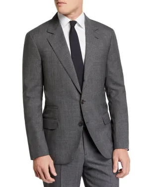 BRUNELLO CUCINELLI - *CLOSET STAPLE* Gray 2/3 Roll Lapel Semi-Lined Suit - 44R 35W