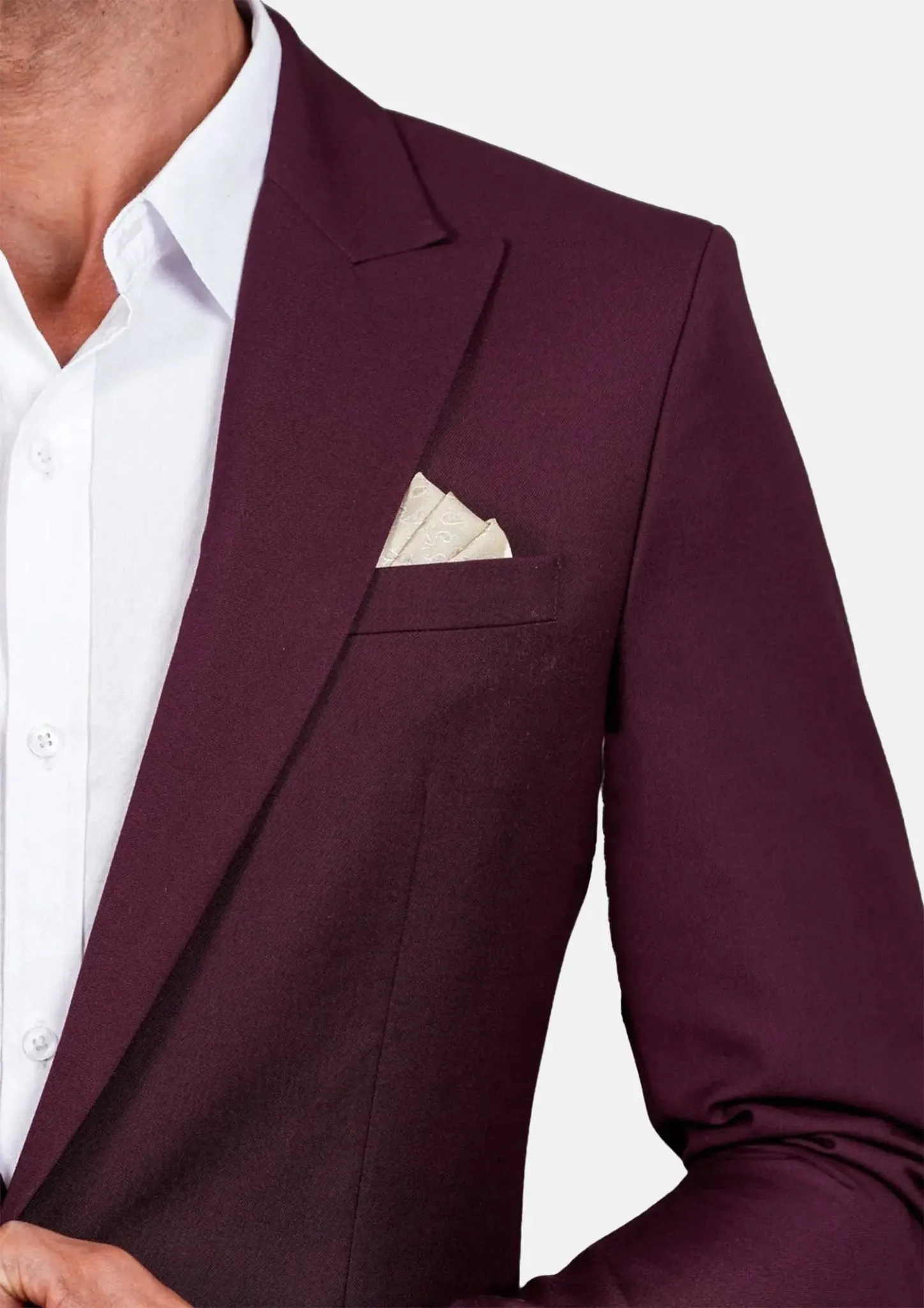 Bryant Mulberry Twill Suit