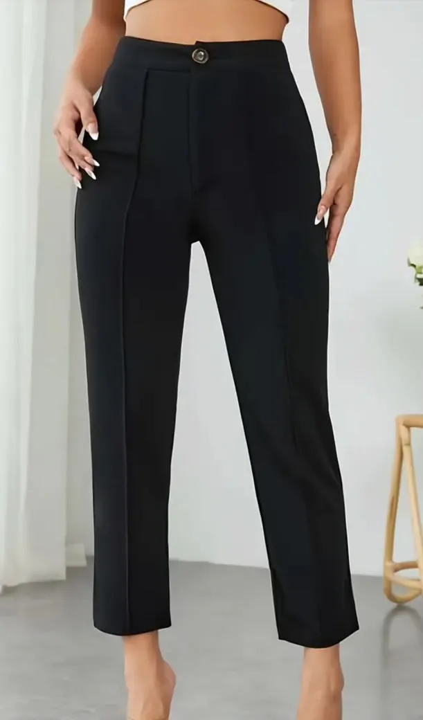 Brynlee Black Cropped Pants