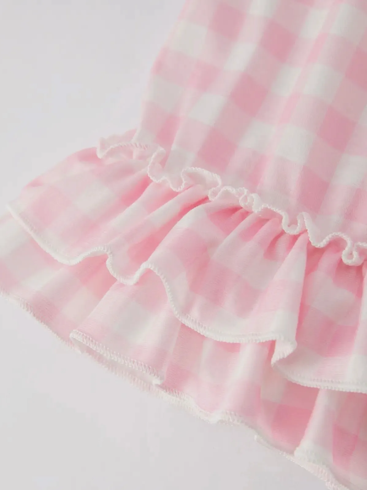 Bunny Hop & Dots Smocked Shorts Set: White Multi