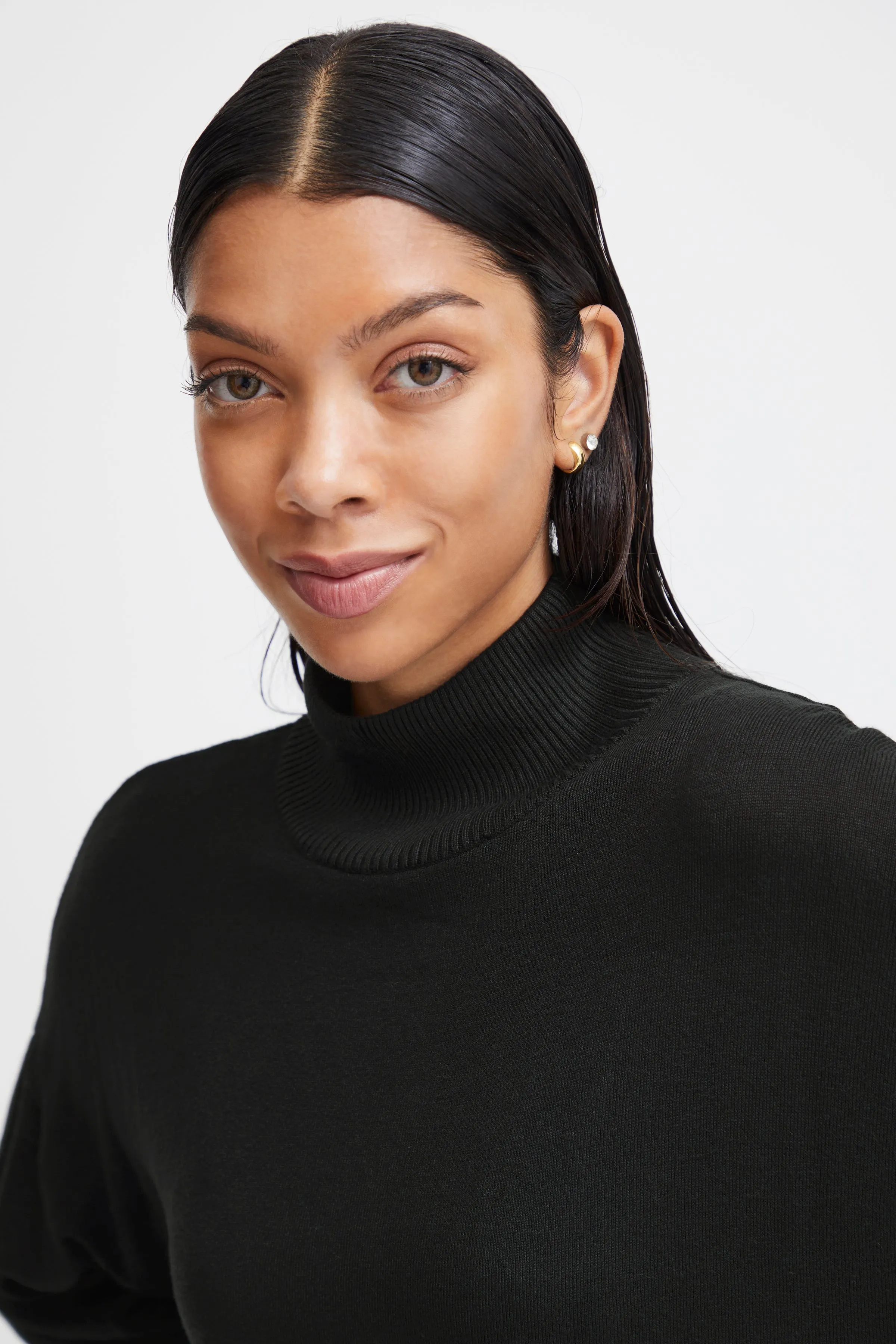 b.young Pimba loose tunic in Black
