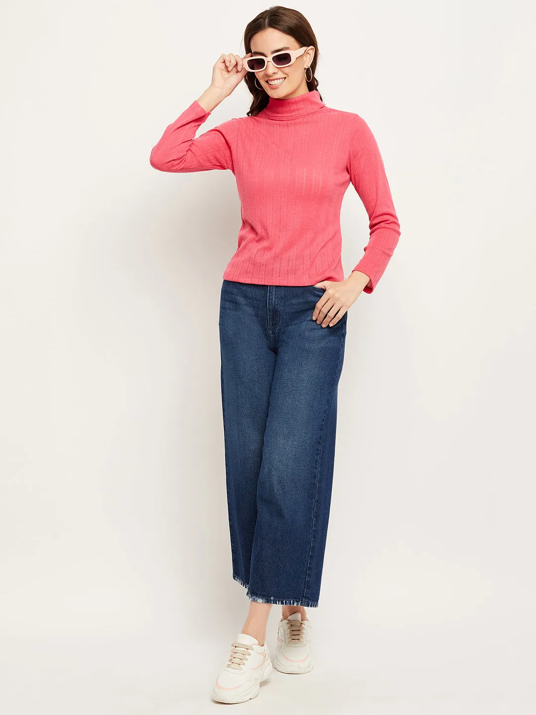 Camla Barcelona High Rise Dark Blue Wide Leg Jeans