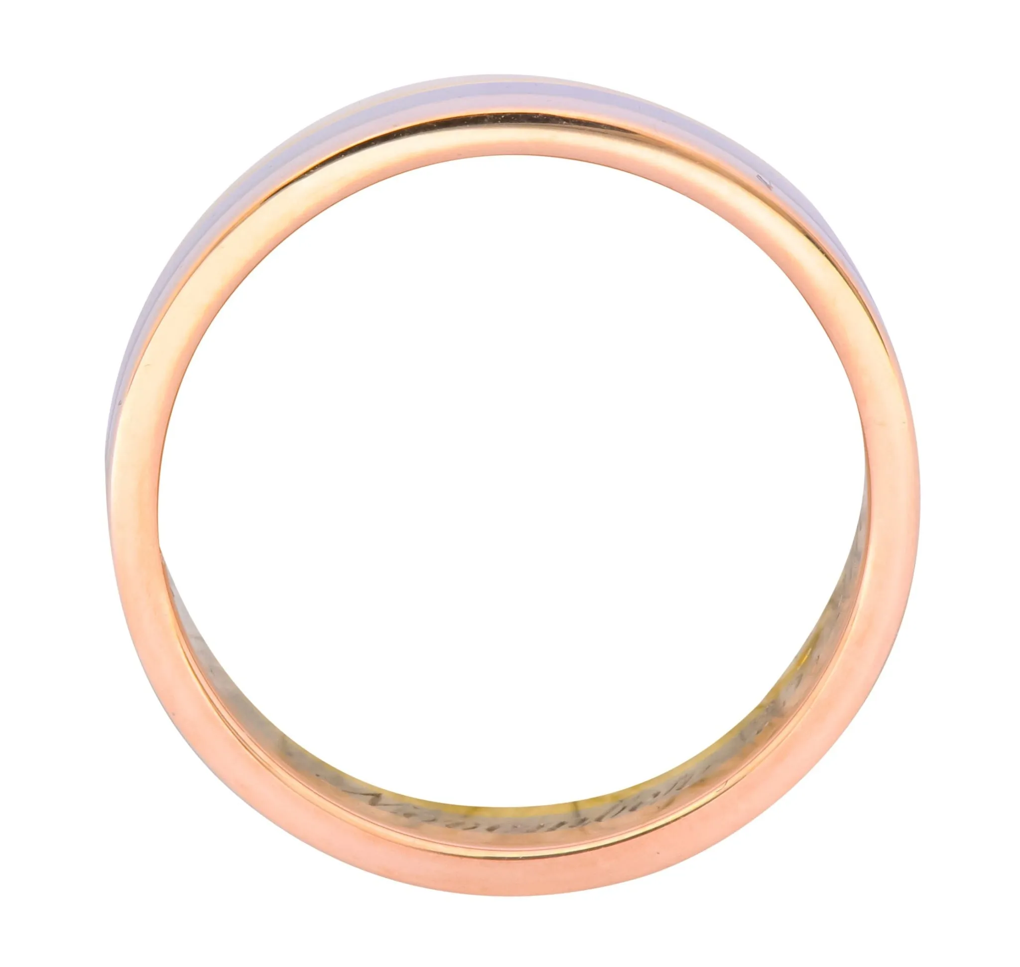 Cartier 18 Karat Tri-Gold Trinity Unisex Band Ring