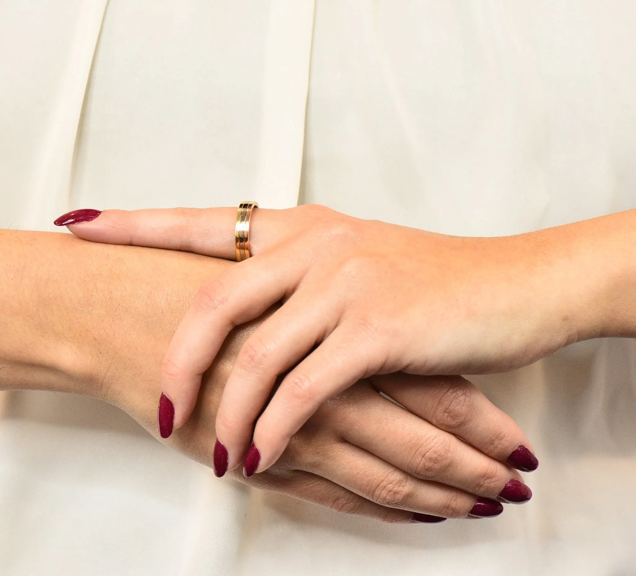 Cartier 18 Karat Tri-Gold Trinity Unisex Band Ring