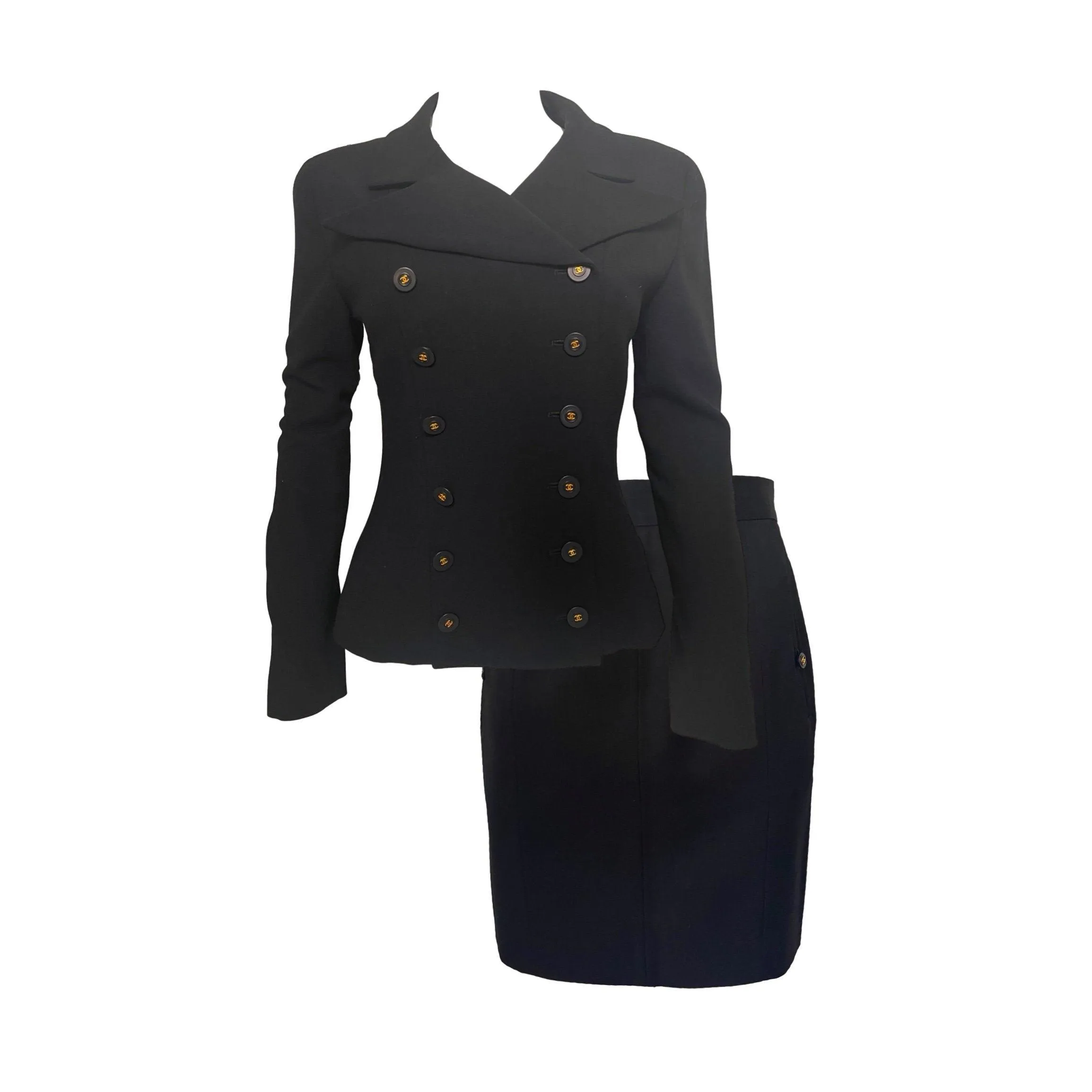 Chanel Black Suit Set