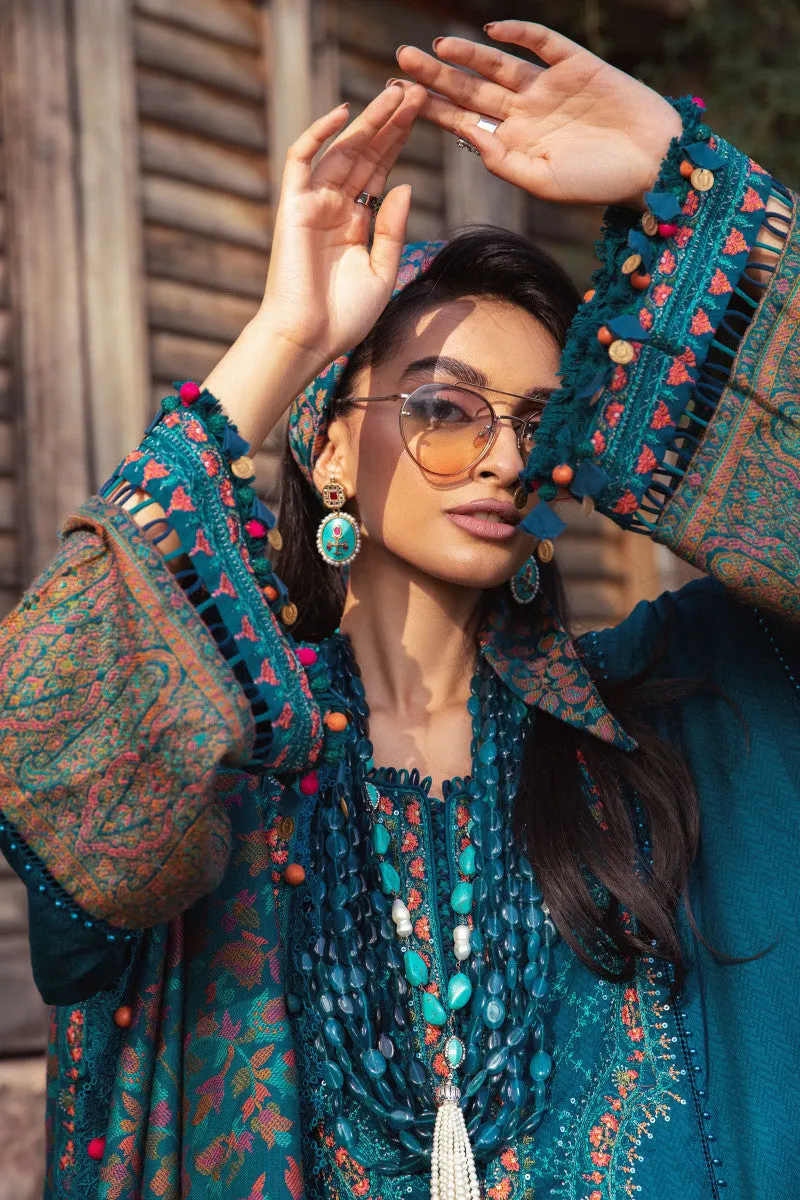 Cherry Blue Embroidered Pakistani Salwar Kameez Traditional Salwar Suit