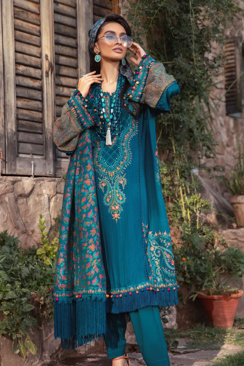 Cherry Blue Embroidered Pakistani Salwar Kameez Traditional Salwar Suit