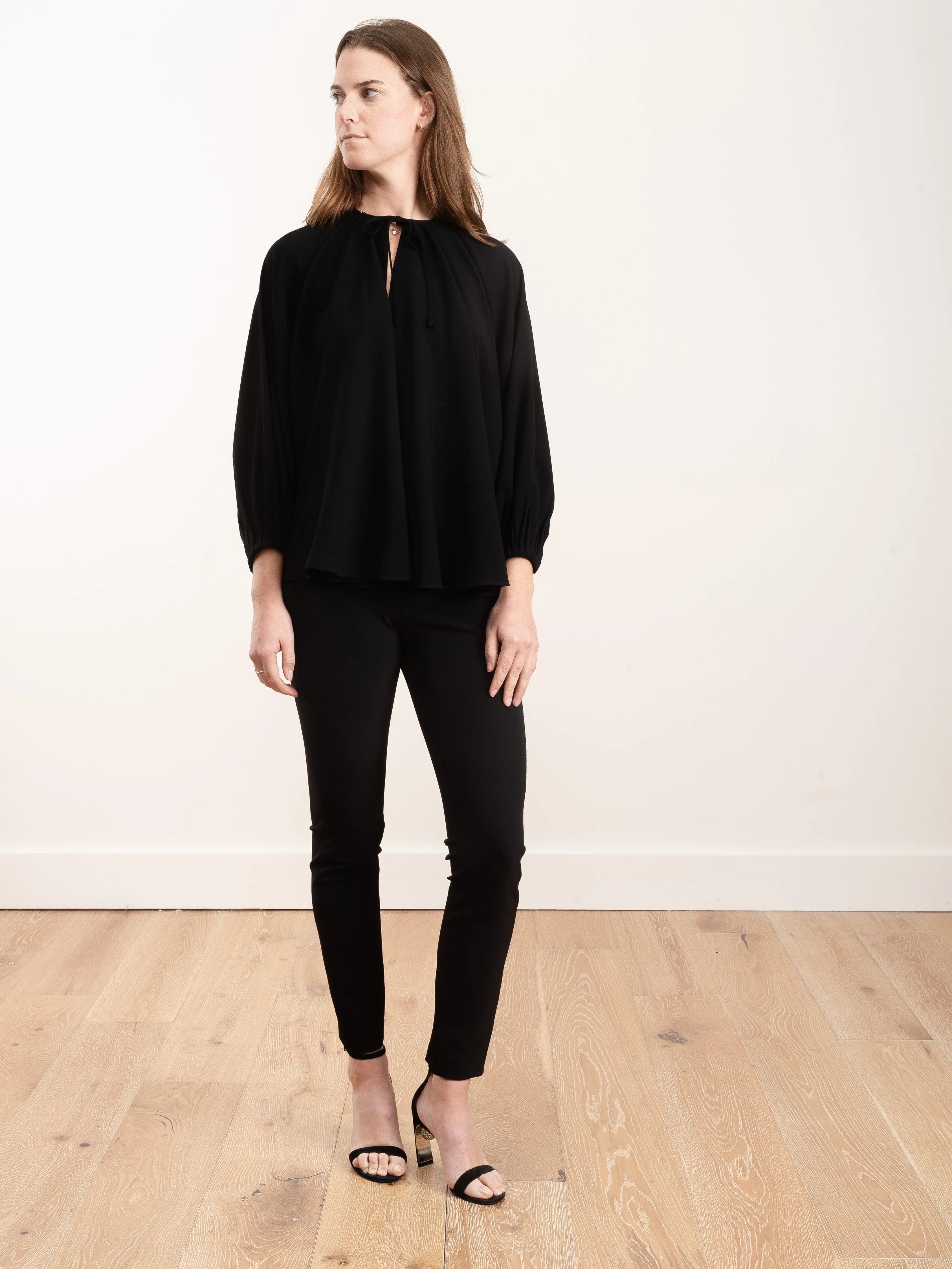 circle tunic - black