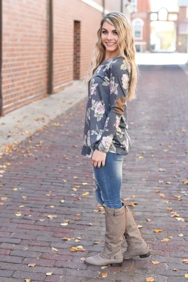 Close Encounter Floral Tunic Top