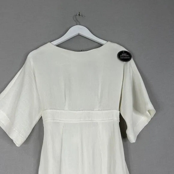 Closet London Women Dress 6 Pencil Midi RibTexture Belted Angelic Bridal Coastal