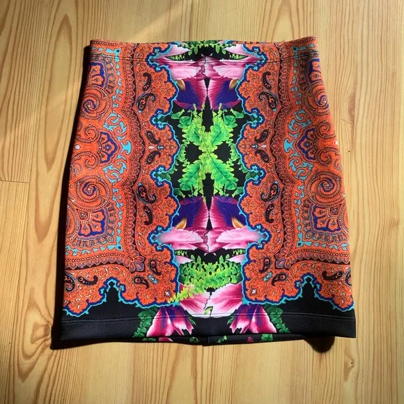 Clover Canyon 'Orchid Trip' Skirt (S &amp; XS)
