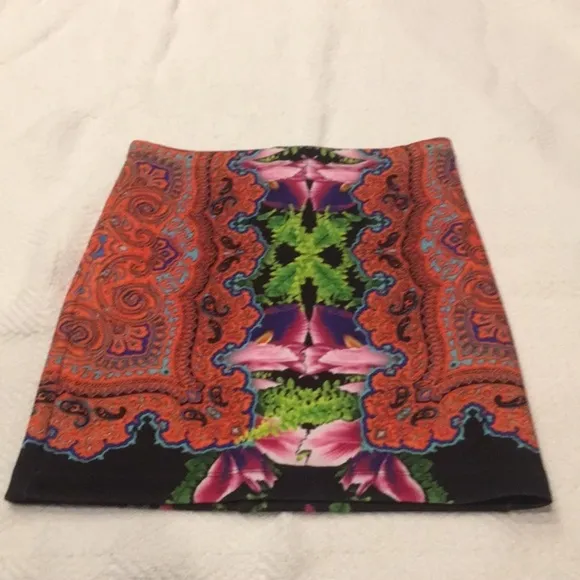 Clover Canyon 'Orchid Trip' Skirt (S &amp; XS)