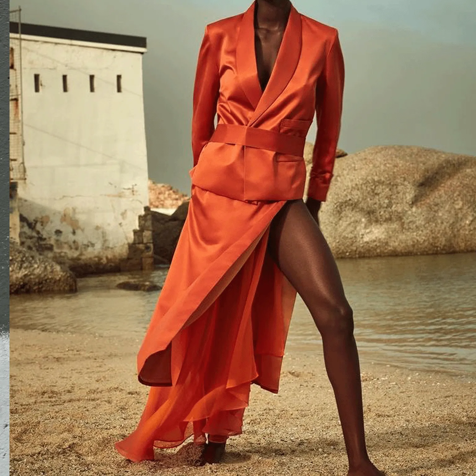 Clubmaster Smoking Jacket  - Orange