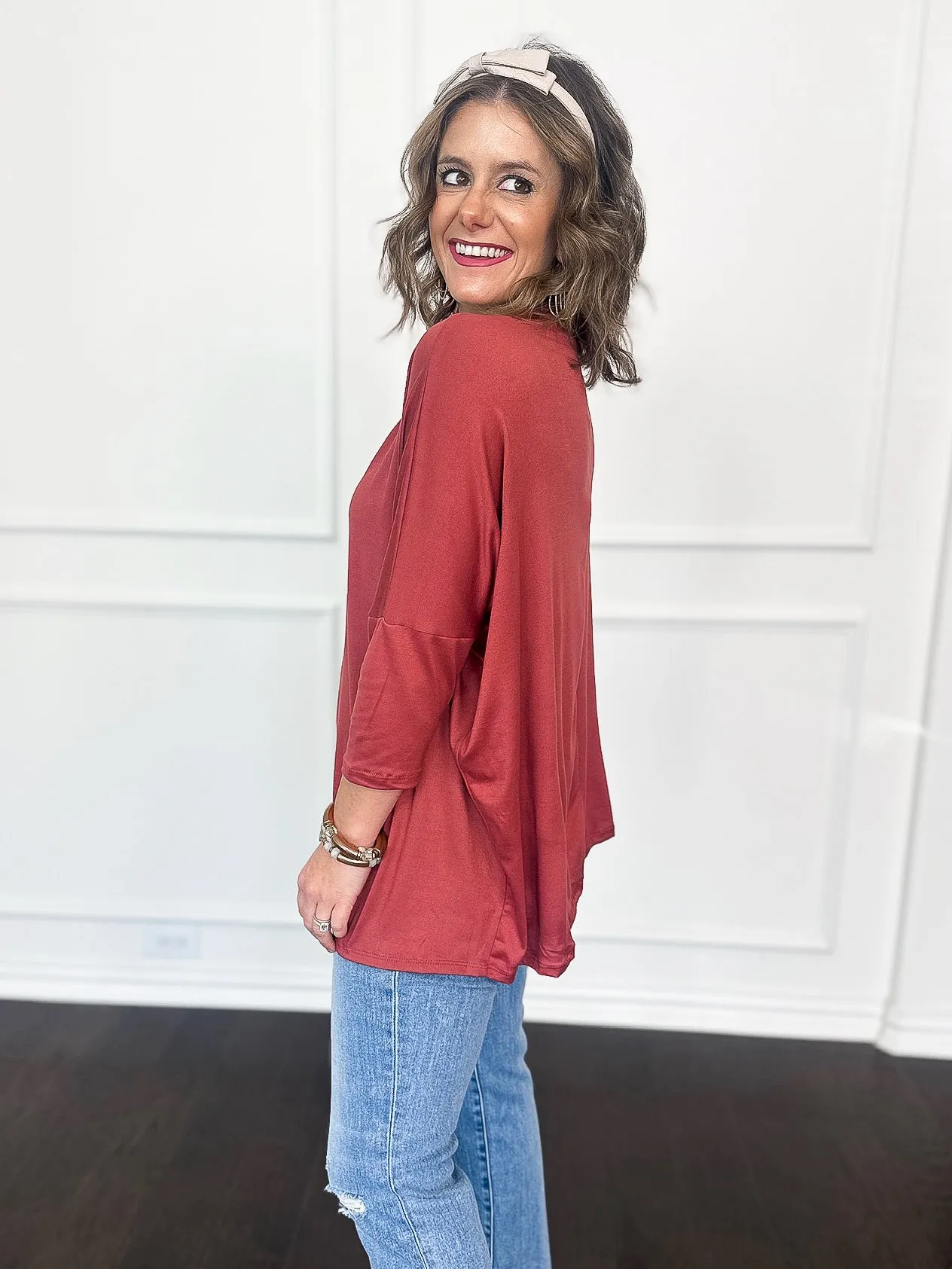 Comfort & Style V Neck Dolman