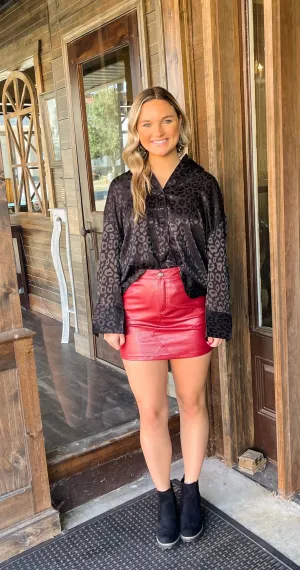 Counting On You Skirt - Wine